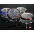 Récipient cosmétique en plastique avec tamis rotatif pour poudre (PPC-LPJ-010)